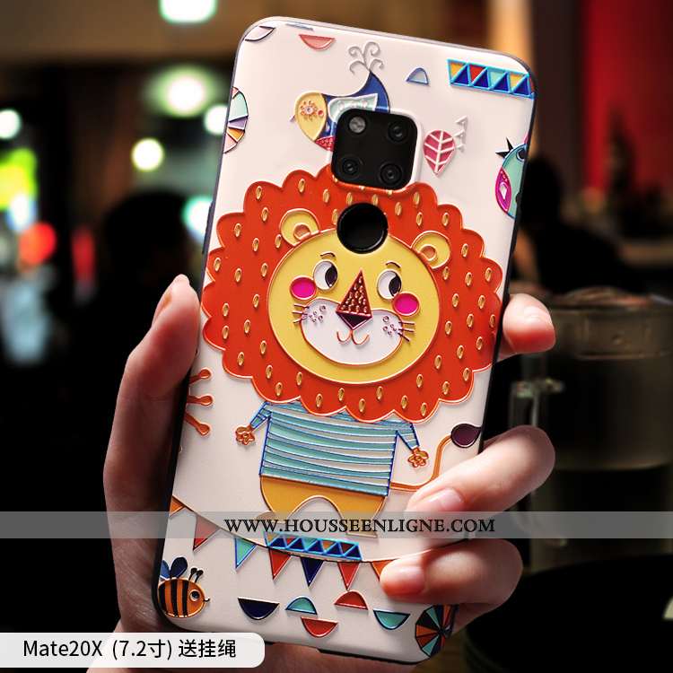 Housse Huawei Mate 20 X Silicone Tout Compris Téléphone Portable Bleu Marin Coque Bleu Foncé
