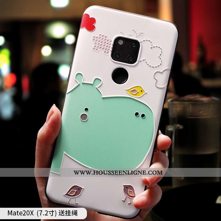 Housse Huawei Mate 20 X Silicone Tout Compris Téléphone Portable Bleu Marin Coque Bleu Foncé