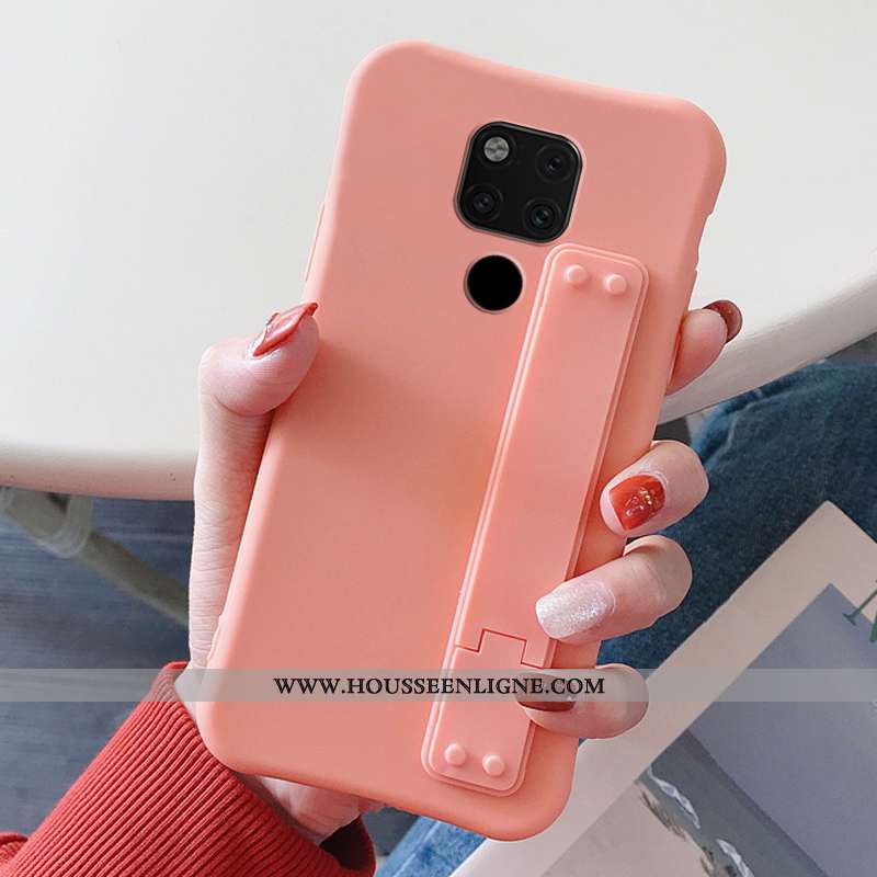 Housse Huawei Mate 20 X Tendance Légère Couleur Unie Bleu Tout Compris Téléphone Portable Simple