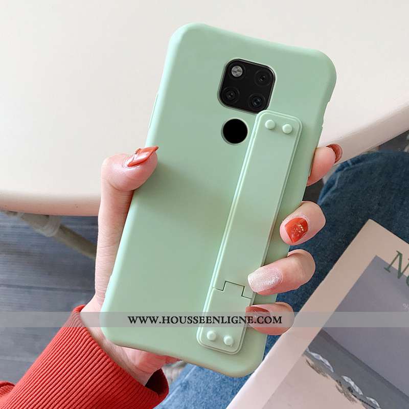 Housse Huawei Mate 20 X Tendance Légère Couleur Unie Bleu Tout Compris Téléphone Portable Simple