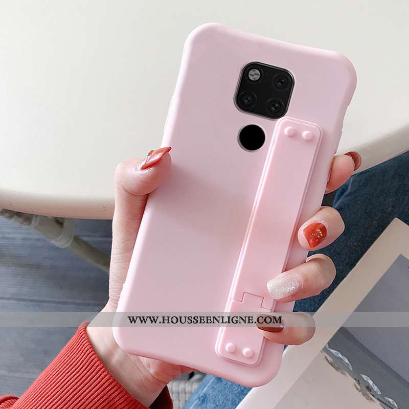 Housse Huawei Mate 20 X Tendance Légère Couleur Unie Bleu Tout Compris Téléphone Portable Simple