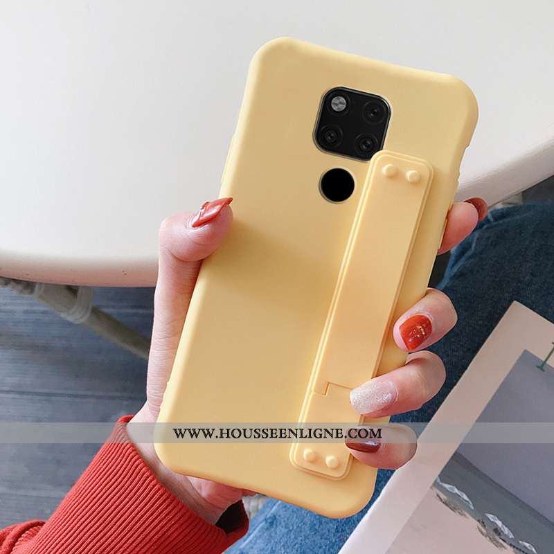 Housse Huawei Mate 20 X Tendance Légère Couleur Unie Bleu Tout Compris Téléphone Portable Simple