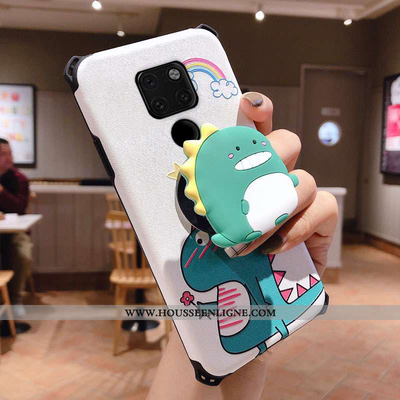 Housse Huawei Mate 20 X Ultra Légère Étui Dessin Animé Rouge Téléphone Portable Support Rose