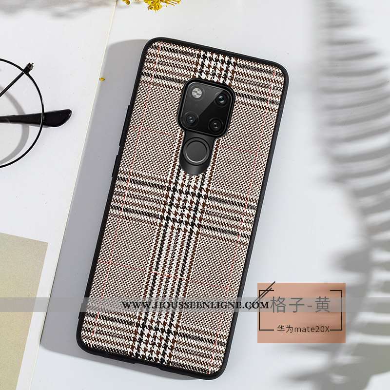 Housse Huawei Mate 20 X Ultra Tendance Cuir Incassable Tout Compris Bovins Fluide Doux Gris