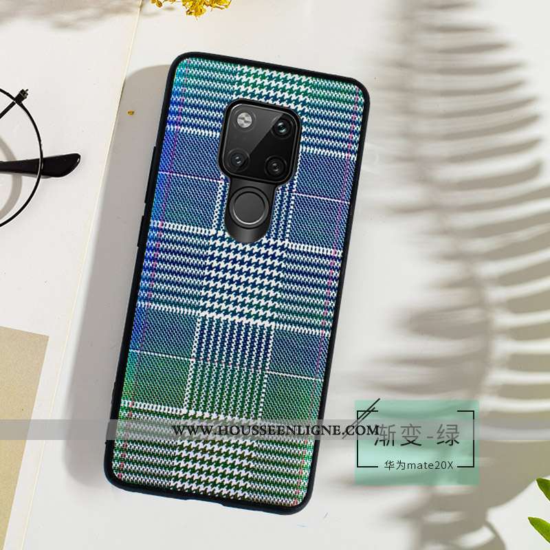 Housse Huawei Mate 20 X Ultra Tendance Cuir Incassable Tout Compris Bovins Fluide Doux Gris