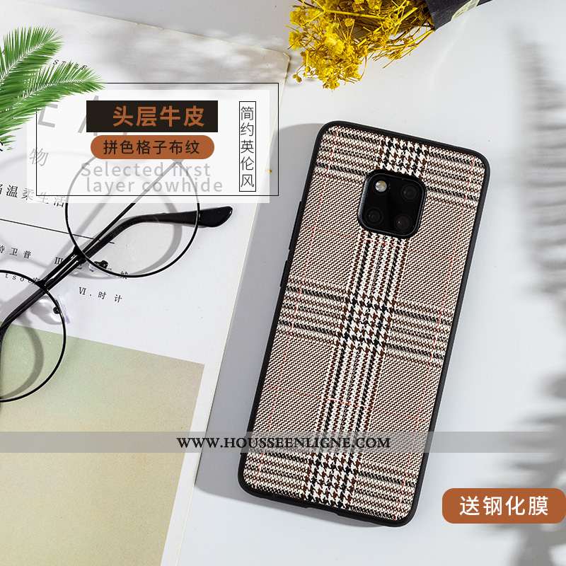 Housse Huawei Mate 20 X Ultra Tendance Cuir Incassable Tout Compris Bovins Fluide Doux Gris