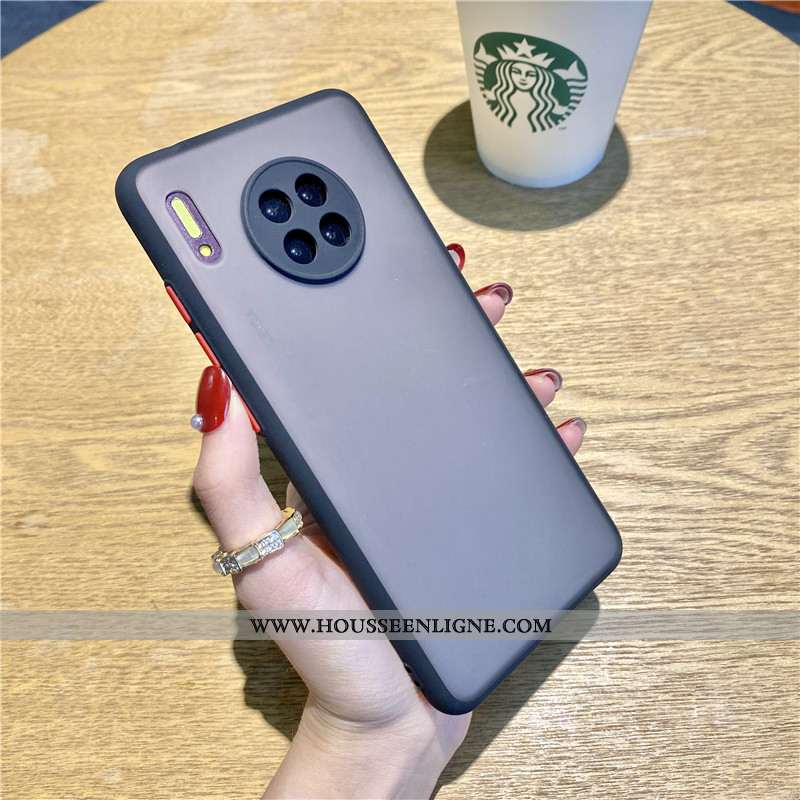 Housse Huawei Mate 30 Créatif Silicone Coque Luxe Téléphone Portable Simple Vert Verte