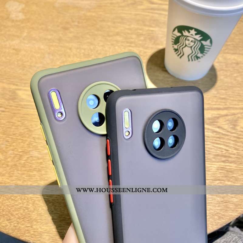 Housse Huawei Mate 30 Créatif Silicone Coque Luxe Téléphone Portable Simple Vert Verte