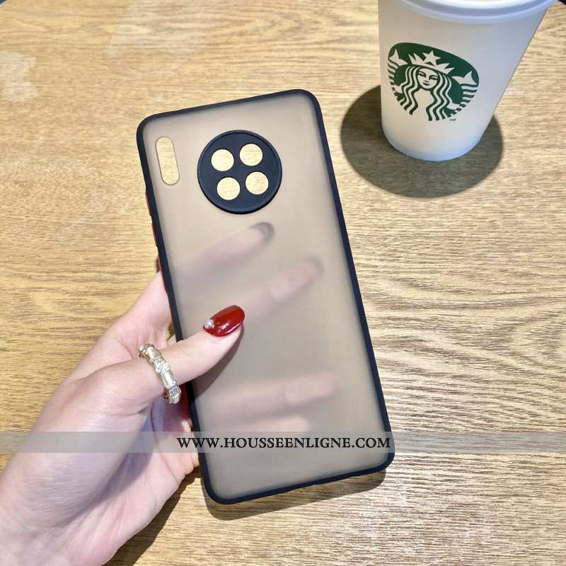 Housse Huawei Mate 30 Créatif Silicone Coque Luxe Téléphone Portable Simple Vert Verte