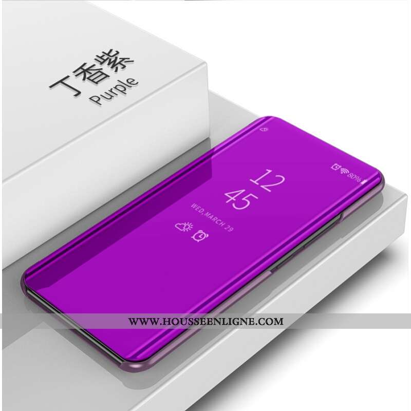 Housse Huawei Mate 30 Cuir Protection Coque Téléphone Portable Or Étui Clamshell Doré
