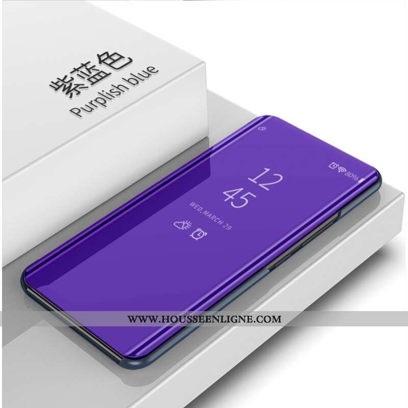 Housse Huawei Mate 30 Cuir Protection Coque Téléphone Portable Or Étui Clamshell Doré