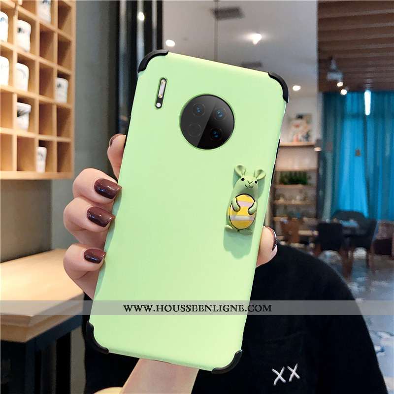 Housse Huawei Mate 30 Dessin Animé Modèle Fleurie Personnalité Incassable Rat Étui Téléphone Portabl