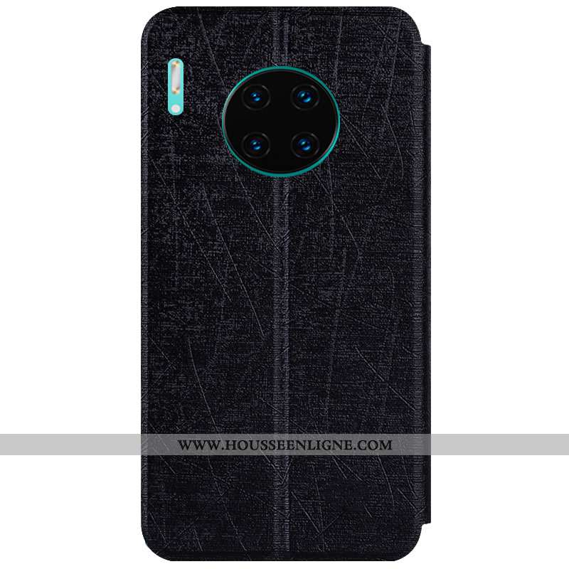Housse Huawei Mate 30 Fluide Doux Protection Rouge Coque Cuir Tout Compris Support Rose