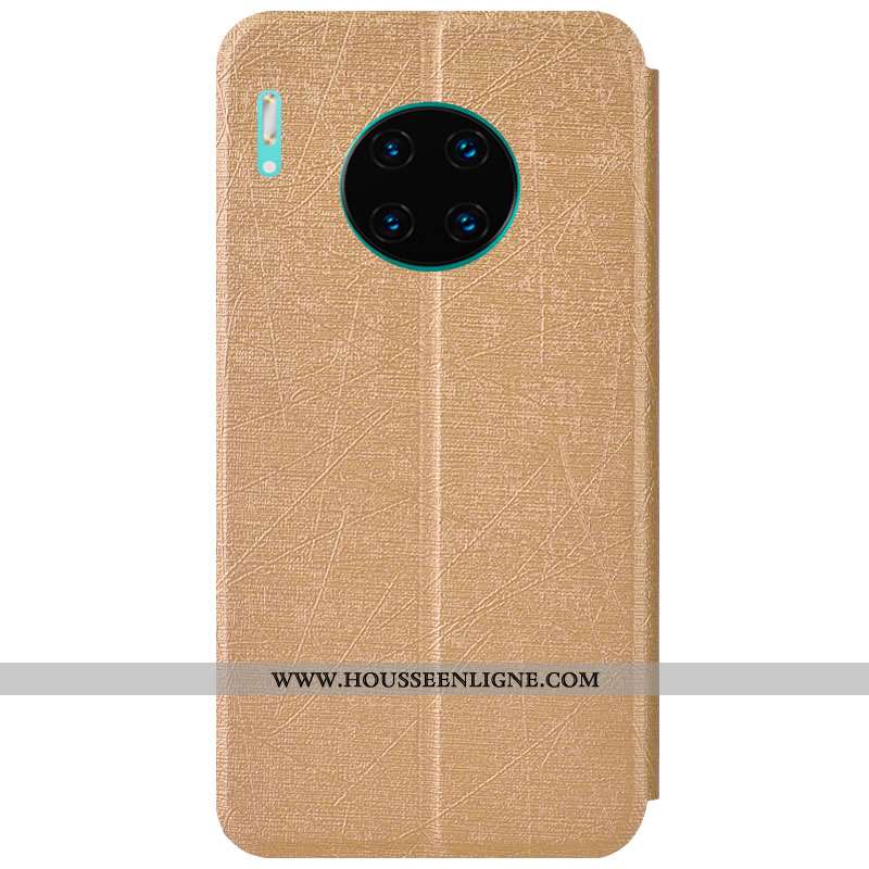 Housse Huawei Mate 30 Fluide Doux Protection Rouge Coque Cuir Tout Compris Support Rose