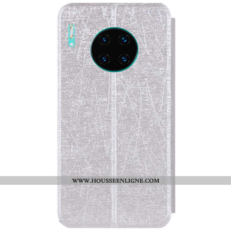 Housse Huawei Mate 30 Fluide Doux Protection Rouge Coque Cuir Tout Compris Support Rose