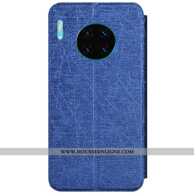 Housse Huawei Mate 30 Fluide Doux Protection Rouge Coque Cuir Tout Compris Support Rose