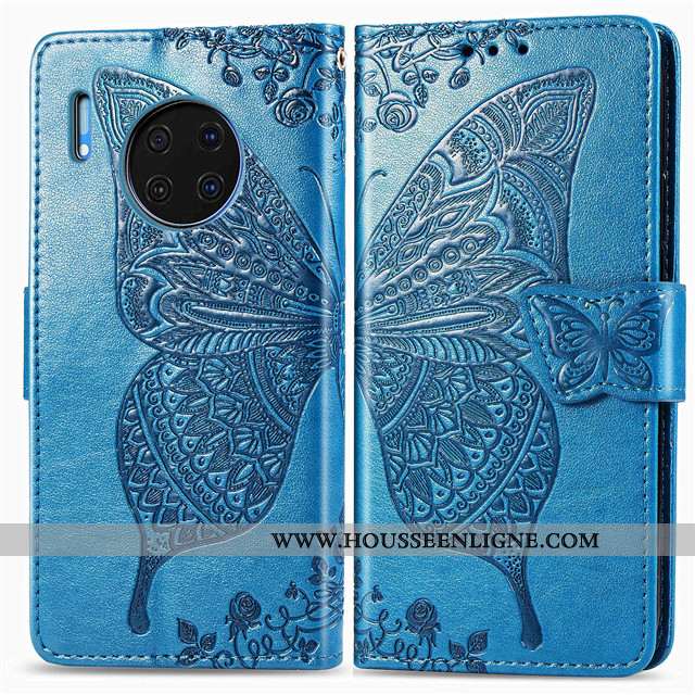 Housse Huawei Mate 30 Fluide Doux Protection Étui Téléphone Portable Bleu Incassable