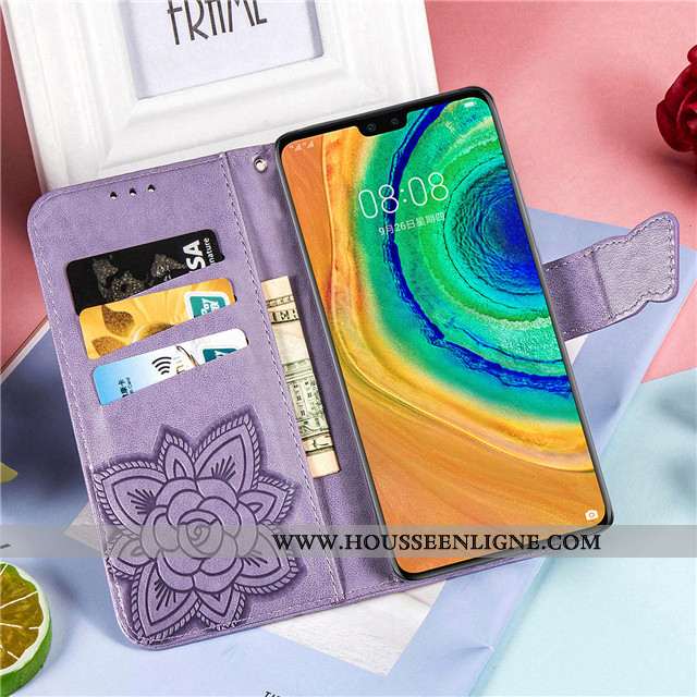Housse Huawei Mate 30 Fluide Doux Protection Étui Téléphone Portable Bleu Incassable