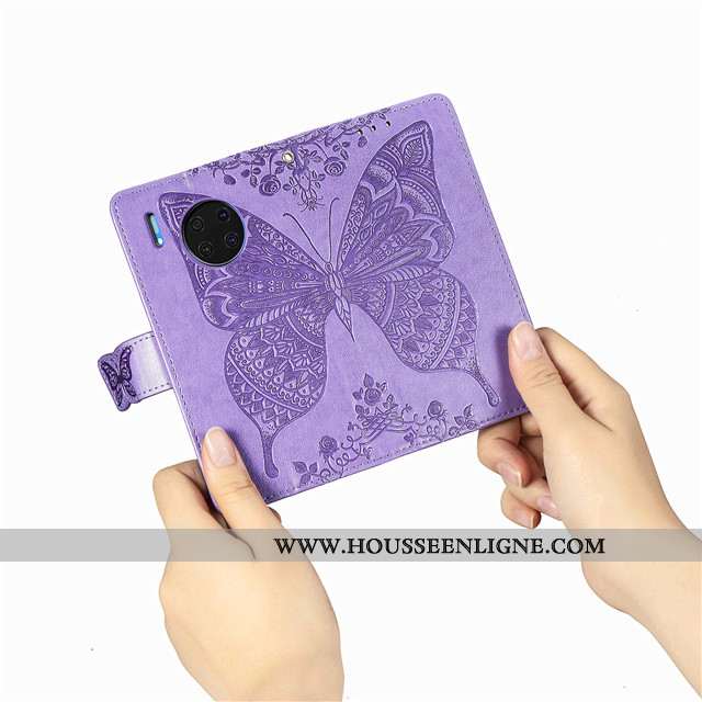Housse Huawei Mate 30 Fluide Doux Protection Étui Téléphone Portable Bleu Incassable