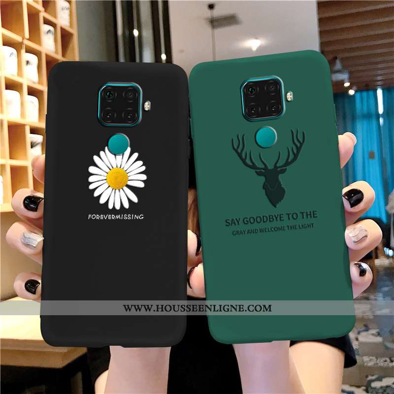 Housse Huawei Mate 30 Lite Créatif Tendance Noir Tout Compris Fluide Doux Étui Téléphone Portable