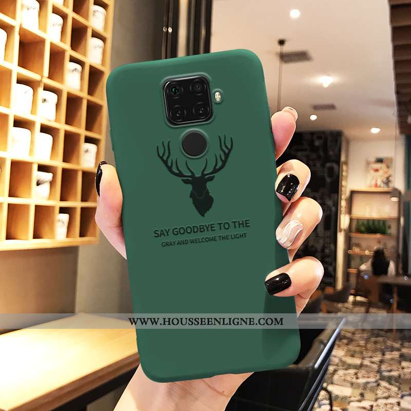 Housse Huawei Mate 30 Lite Créatif Tendance Noir Tout Compris Fluide Doux Étui Téléphone Portable