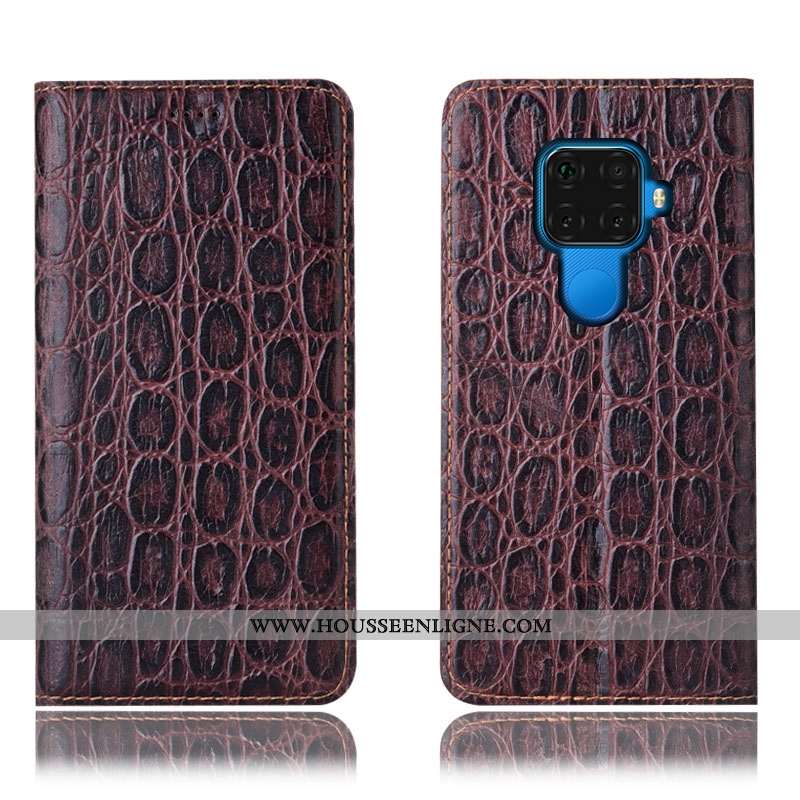 Housse Huawei Mate 30 Lite Modèle Fleurie Protection Coque Incassable Téléphone Portable Étui Bordea