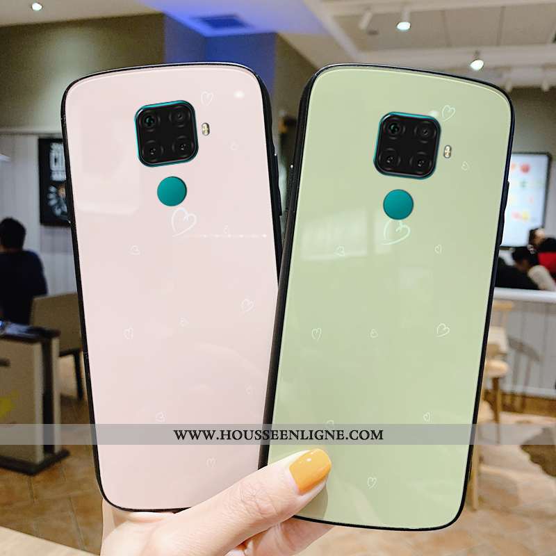 Housse Huawei Mate 30 Lite Personnalité Créatif Miroir Rose Maquillage Étui Coque
