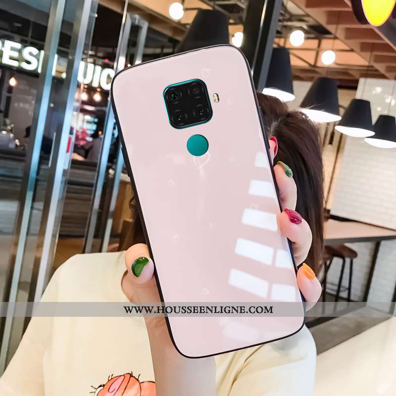 Housse Huawei Mate 30 Lite Personnalité Créatif Miroir Rose Maquillage Étui Coque