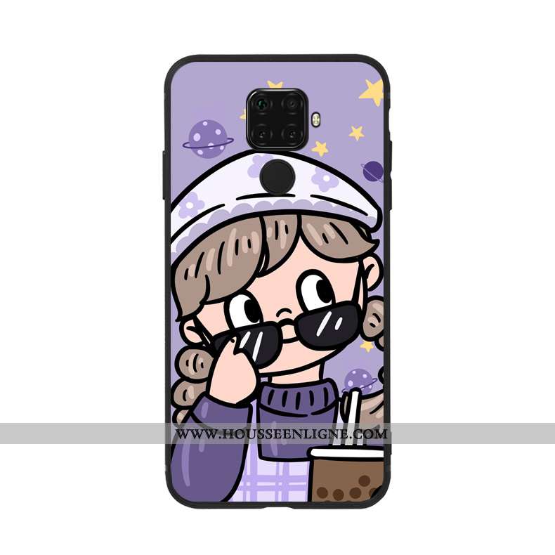 Housse Huawei Mate 30 Lite Silicone Original Amoureux Coque Violet Fluide Doux Étui