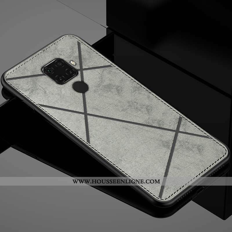 Housse Huawei Mate 30 Lite Silicone Protection Couvercle Arrière Bleu Étui Coque Simple