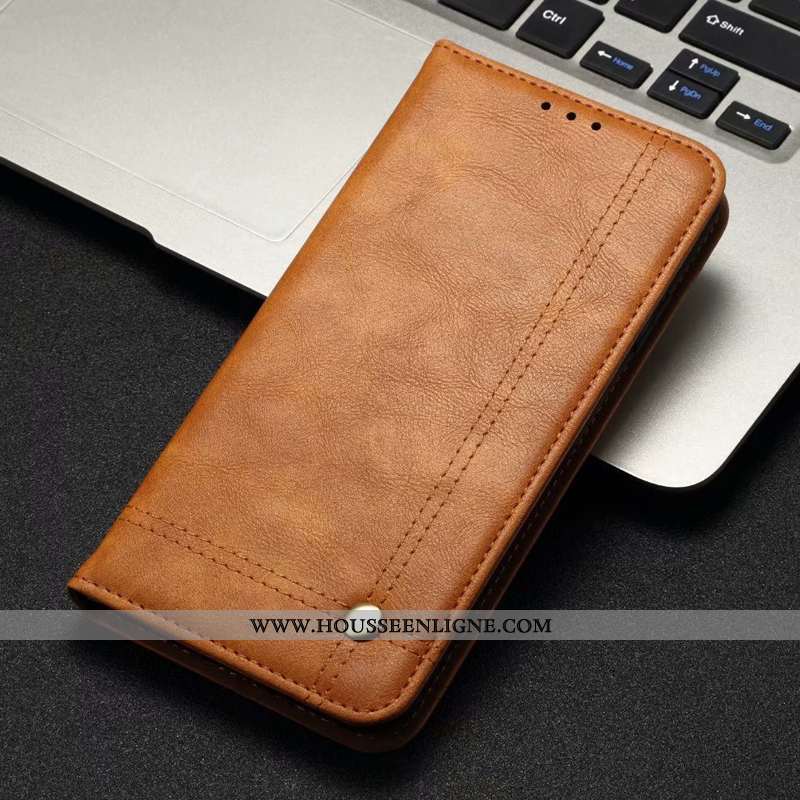 Housse Huawei Mate 30 Mode Protection Étui Cuir Véritable Incassable Tendance Marron