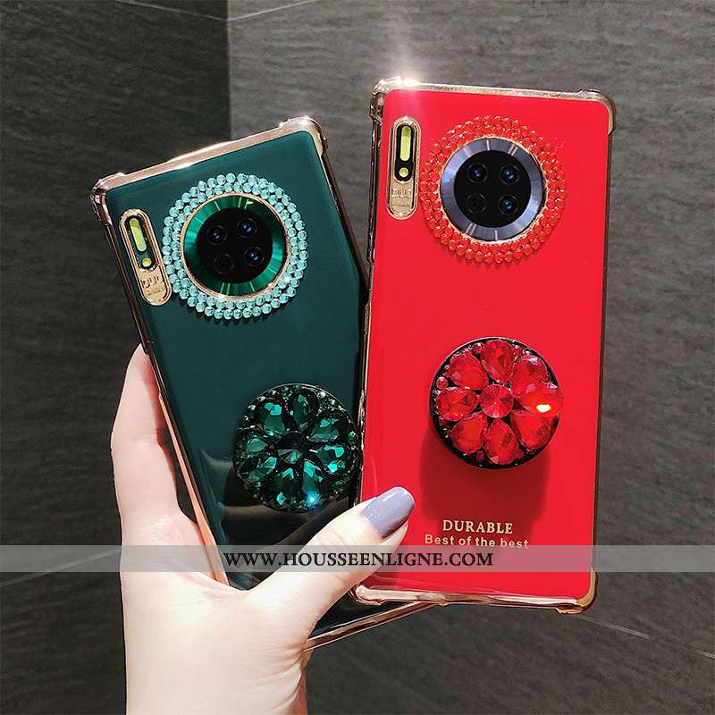 Housse Huawei Mate 30 Personnalité Créatif Bovins Silicone Téléphone Portable Coque Incruster Strass