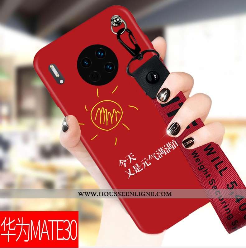 Housse Huawei Mate 30 Personnalité Créatif Rouge Tout Compris Incassable Net Rouge Protection