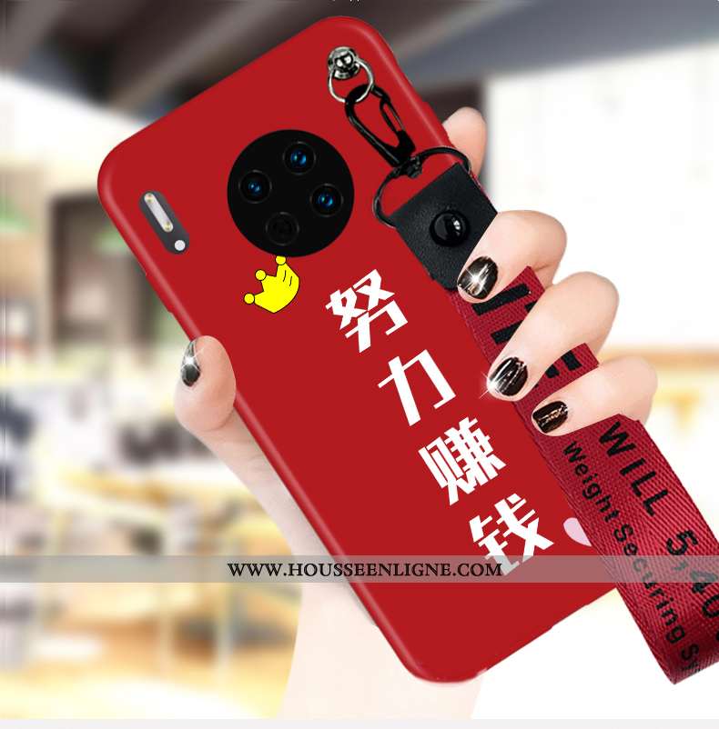 Housse Huawei Mate 30 Personnalité Créatif Rouge Tout Compris Incassable Net Rouge Protection