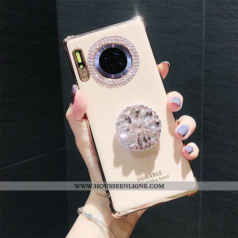 Housse Huawei Mate 30 Pro Créatif Fluide Doux Bovins Luxe Silicone Téléphone Portable Vert Verte