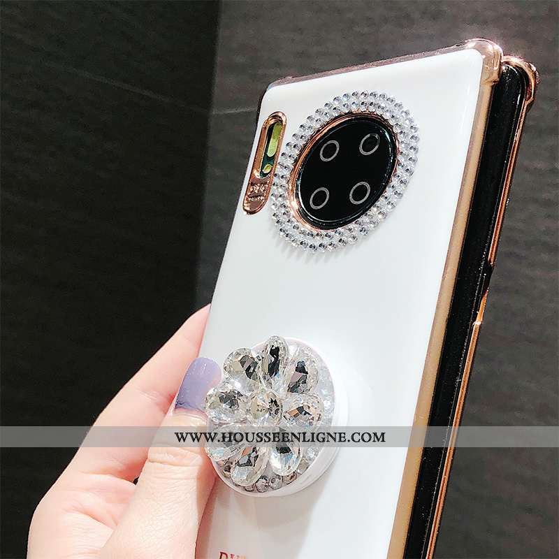 Housse Huawei Mate 30 Pro Créatif Fluide Doux Bovins Luxe Silicone Téléphone Portable Vert Verte