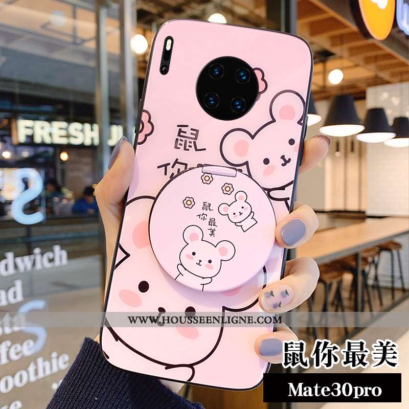 Housse Huawei Mate 30 Pro Dessin Animé Charmant Jeunesse Coque Rouge Téléphone Portable Protection V