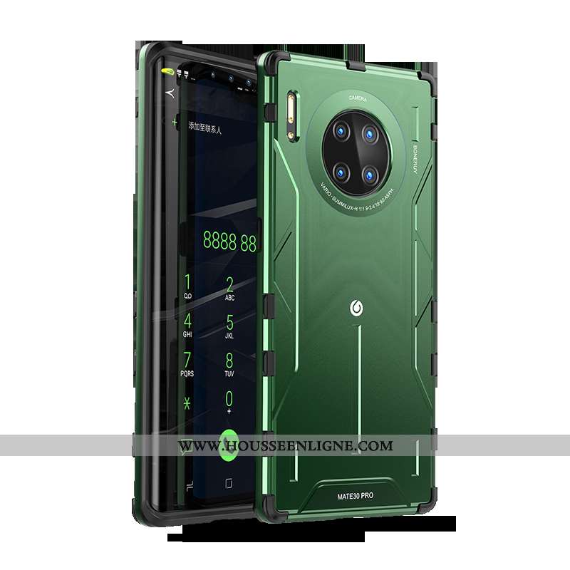 Housse Huawei Mate 30 Pro Protection Personnalité Tendance Coque Net Rouge Légère Silicone Verte