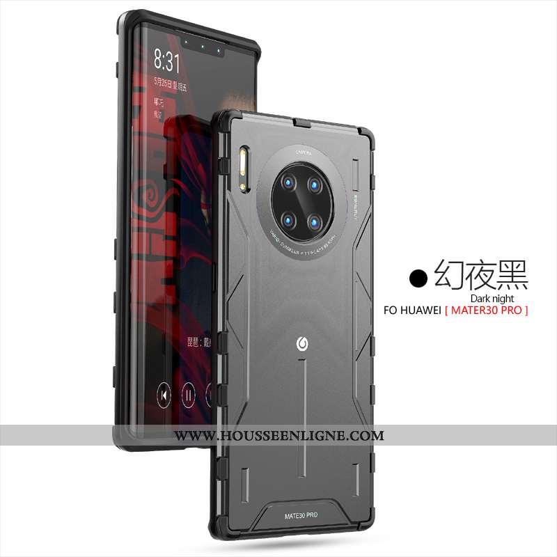 Housse Huawei Mate 30 Pro Protection Personnalité Tendance Coque Net Rouge Légère Silicone Verte