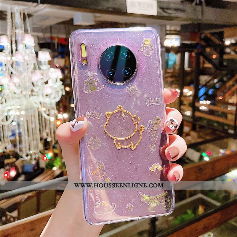 Housse Huawei Mate 30 Pro Silicone Personnalité Frais Rose Dessin Animé Petit Coque