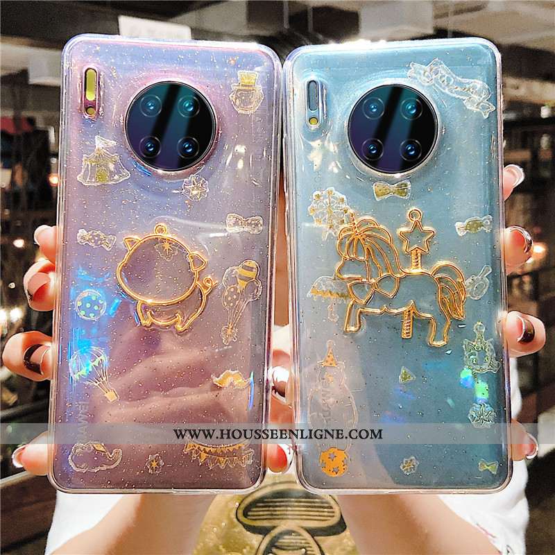 Housse Huawei Mate 30 Pro Silicone Personnalité Frais Rose Dessin Animé Petit Coque