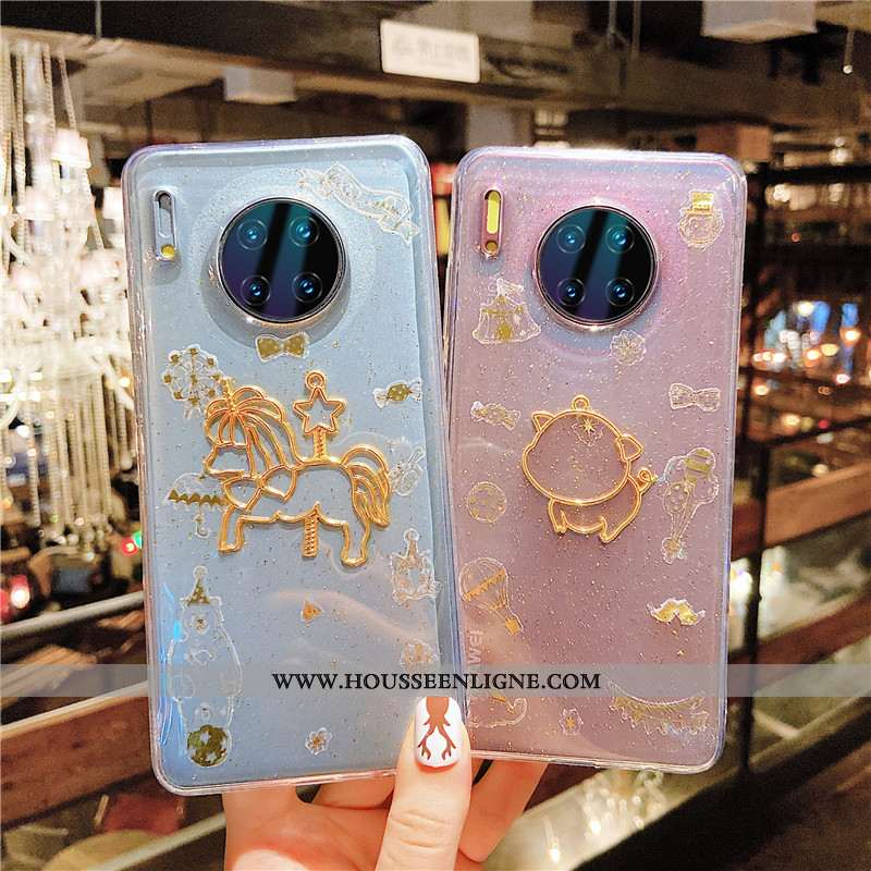 Housse Huawei Mate 30 Pro Silicone Personnalité Frais Rose Dessin Animé Petit Coque