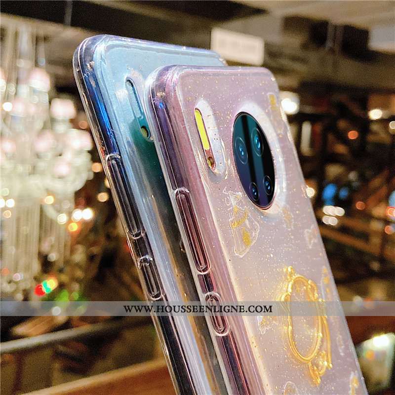Housse Huawei Mate 30 Pro Silicone Personnalité Frais Rose Dessin Animé Petit Coque