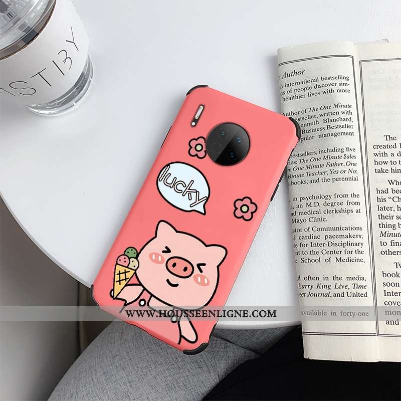 Housse Huawei Mate 30 Silicone Protection Coque Tendance Amoureux Incassable Téléphone Portable Bleu