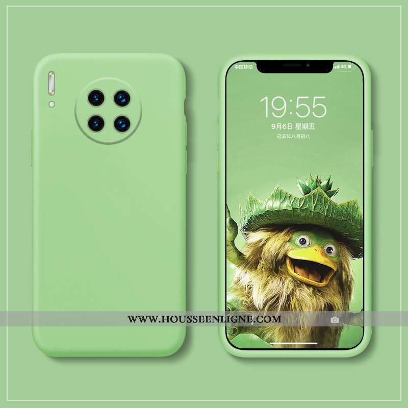 Housse Huawei Mate 30 Silicone Protection Délavé En Daim Amoureux Tout Compris Fluide Doux Bleu