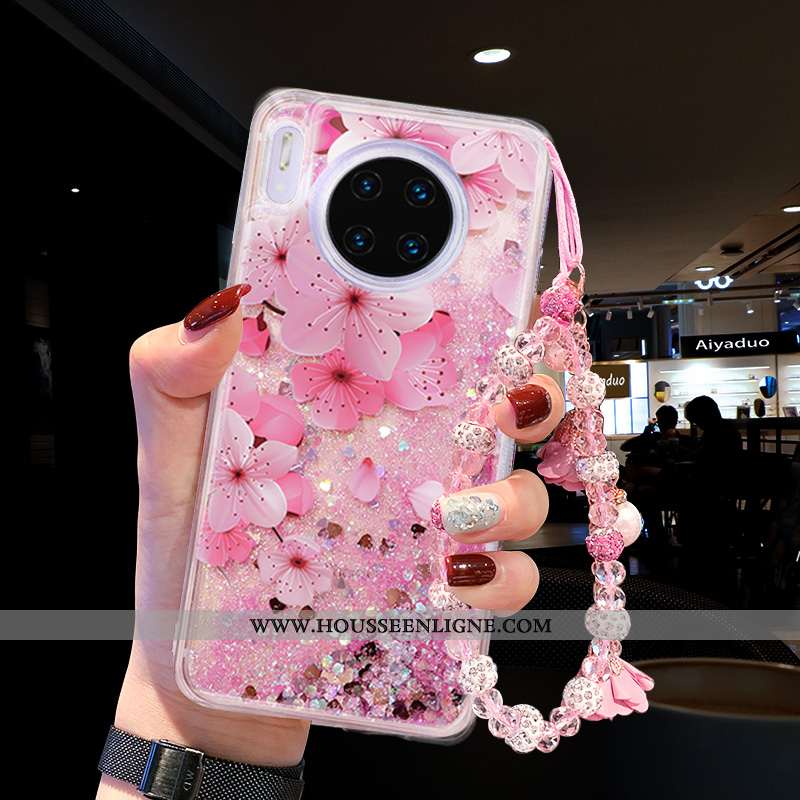 Housse Huawei Mate 30 Tendance Quicksand Téléphone Portable Violet Coque Liquide Tout Compris