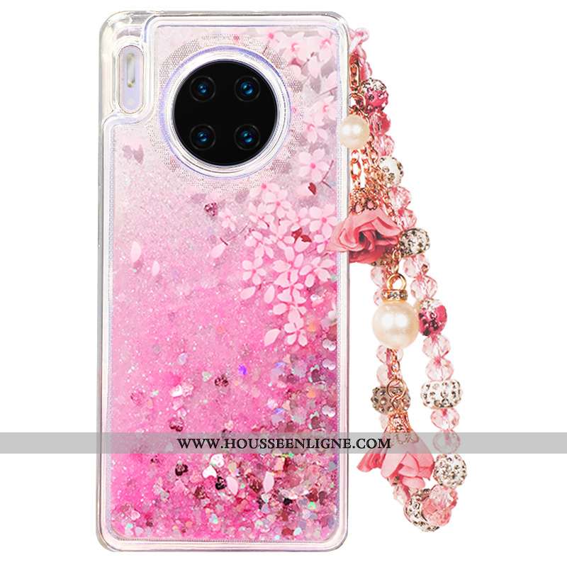 Housse Huawei Mate 30 Tendance Quicksand Téléphone Portable Violet Coque Liquide Tout Compris