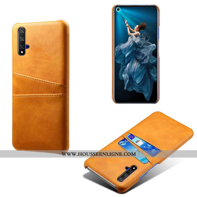 Housse Huawei Nova 5t Protection Cuir Qualité Téléphone Portable Carte Incassable Coque Verte