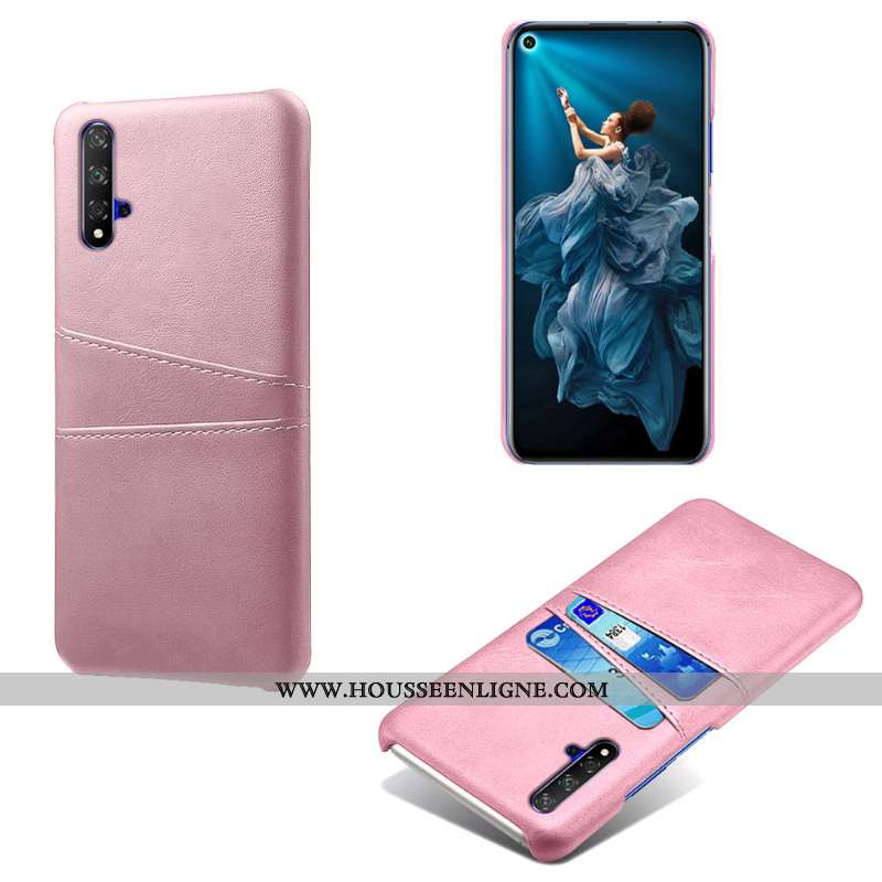 Housse Huawei Nova 5t Protection Cuir Qualité Téléphone Portable Carte Incassable Coque Verte