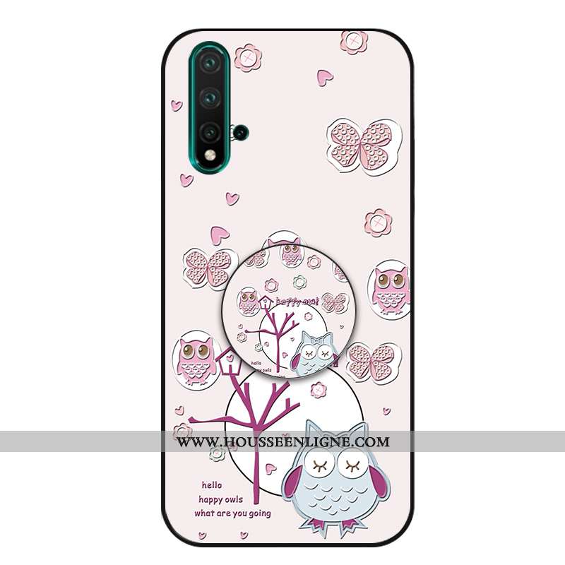 Housse Huawei Nova 5t Silicone Personnalité Peinte À La Main Incassable Créatif Petit Dessin Animé R